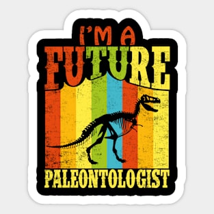 Paleontology Retro Vintage Fossil Hunter Future Paleontologist Paleontologist Geologist Sticker